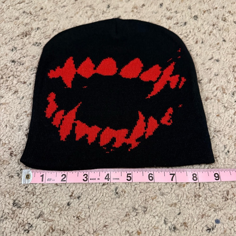 Y2K Mouth Teeth Beanie NEW